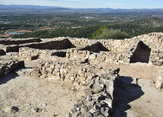 El yacimiento arqueológico de 'El puntal dels Llops'. El Camp de Túria