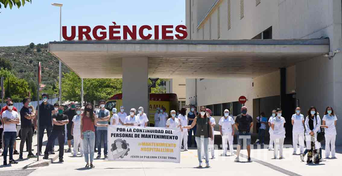 Aplauso en apoyo al personal mantenimiento hospital Llíria. Francisco Martínez