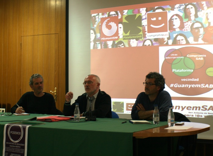 Antonio Montiel y Ram&oacute;n Orozco en el acto celebrado en San Antonio de Benag&eacute;ber.