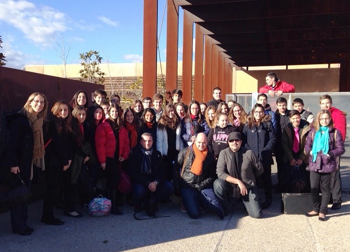 Los alumnos del Conservatorio de Lliria que han actuado en Pozuelo de Alarc&oacute;n.