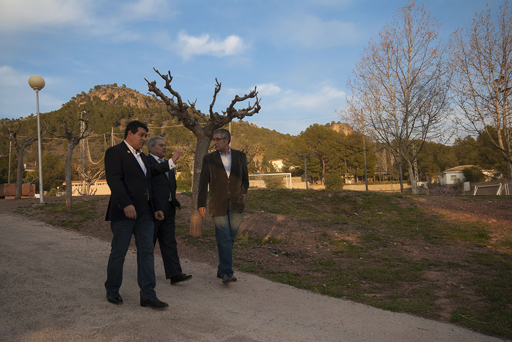 Visita al Campo de fútbol de Olocau. Visita al Campo de fútbol de Olocau.