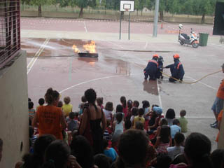 Simulacro de extinción de incendios en Llíria Simulacro de extinción de incendios en Llíria el Camp de Túria