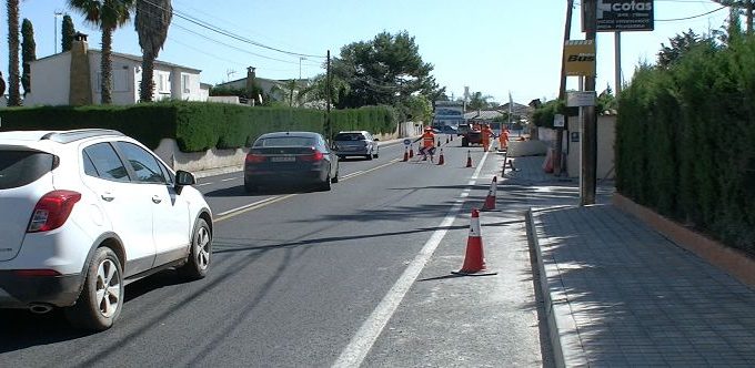 Obras CV-336 l'eliana camp de turia