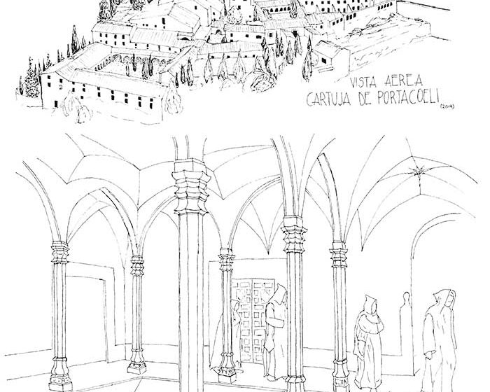 Cartuja Portacoeli dibujo