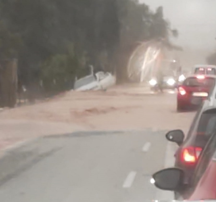 temporal carretera de serra