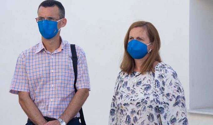 Reme Mazzolari con mascarilla