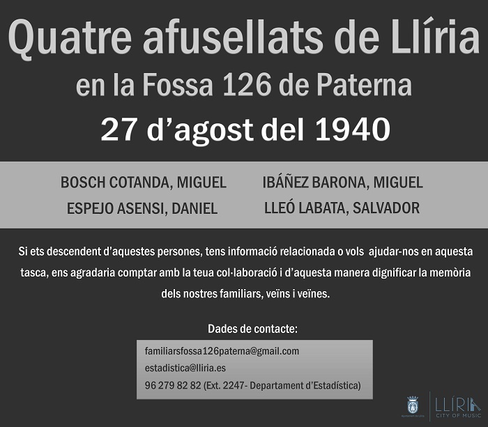 cartel fusilados lliria