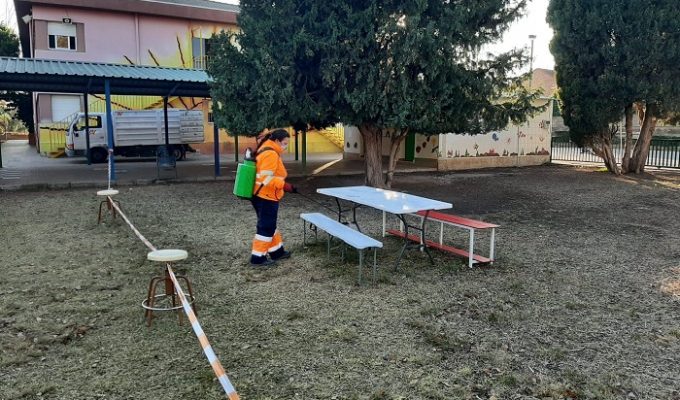 desinfeccion colegio ribarroja