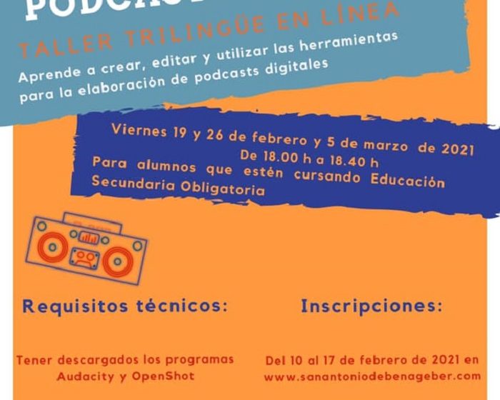 Taller de podcast y radio San Antonio de Benageber
