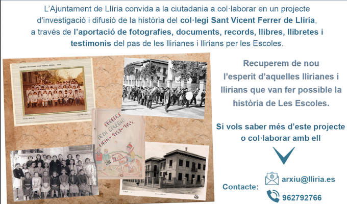 Cartel escuelas llíria