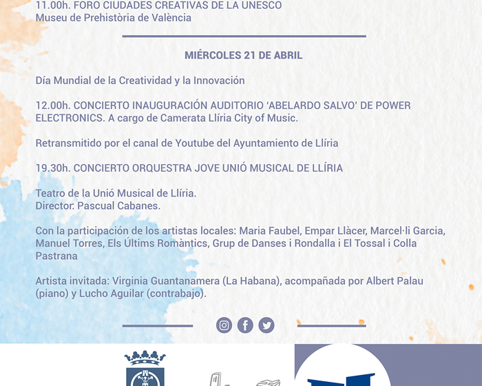 Jornadas Día Mundial de la Creatividad 2021