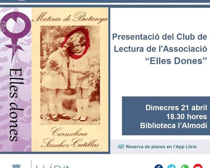 llíria club de lectura cartell