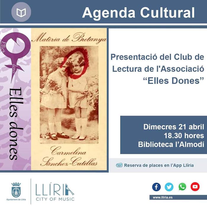 llíria club de lectura cartell