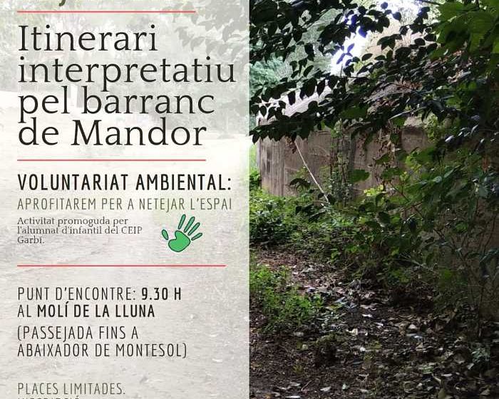 cartel ruta interpretativa Barranc del Mandor