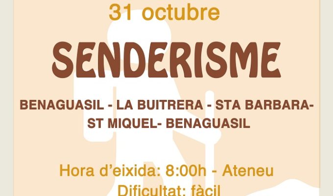 cartel senderismo