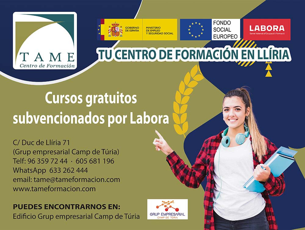 Cursos gratuitos Llíria