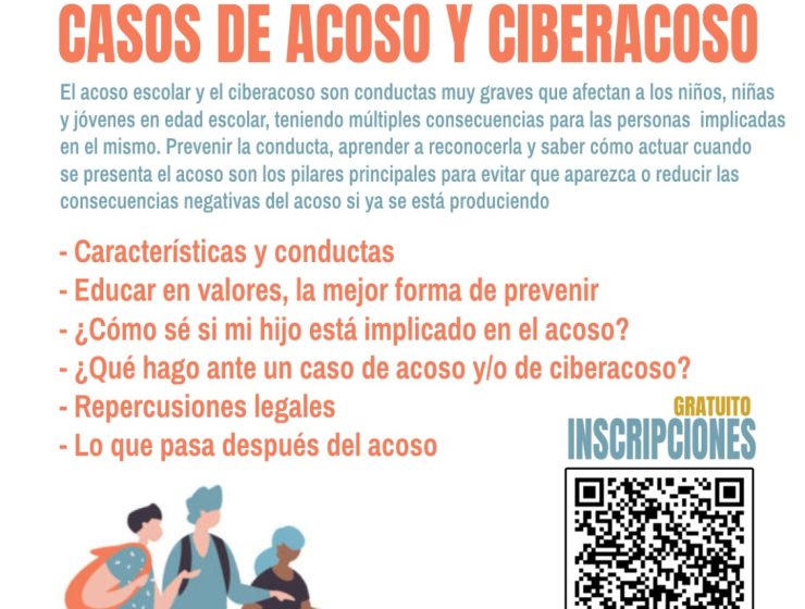 Cartel sesión informativa sobre acoso escolar Sabjove