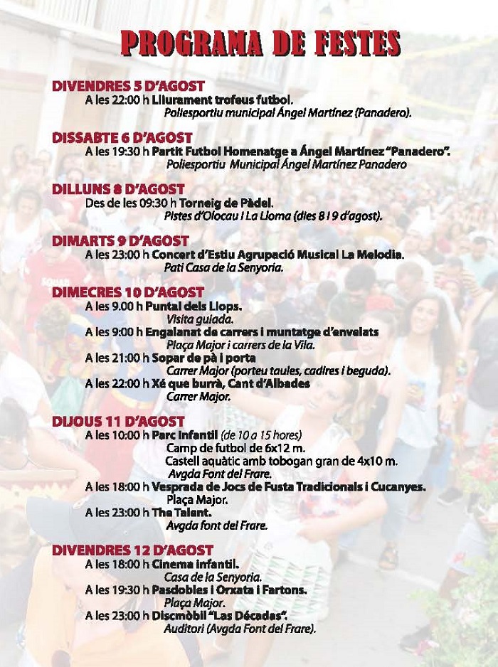 cartel fiestas olocau