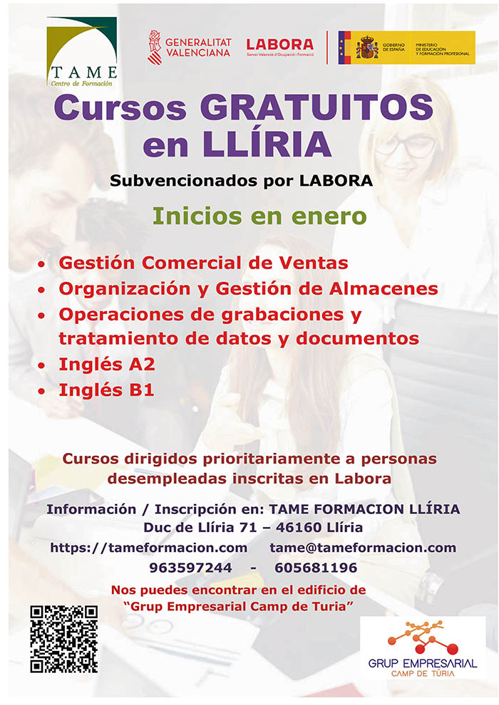 Cursos-Tame-Lliria-2023