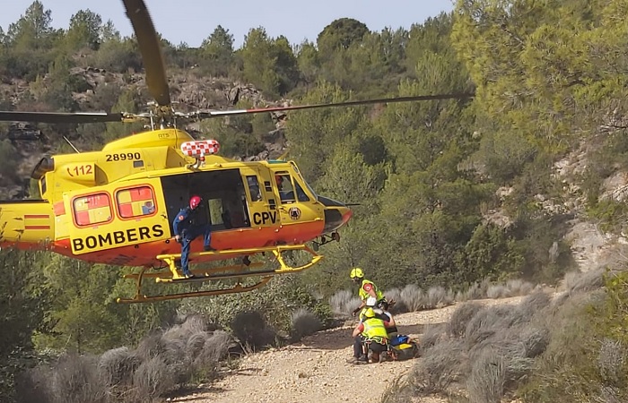 rescate helicóptero