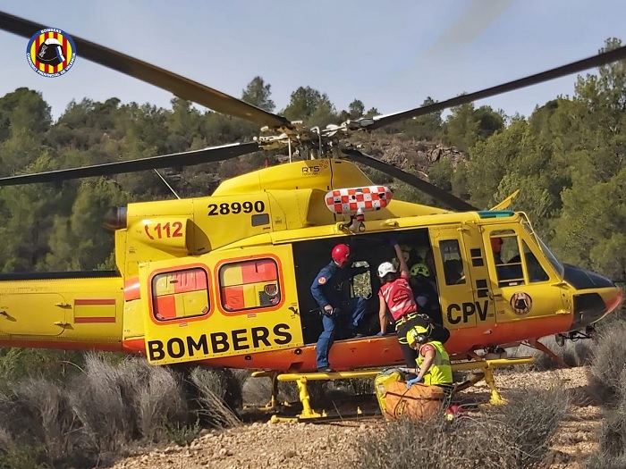 rescate helicóptero