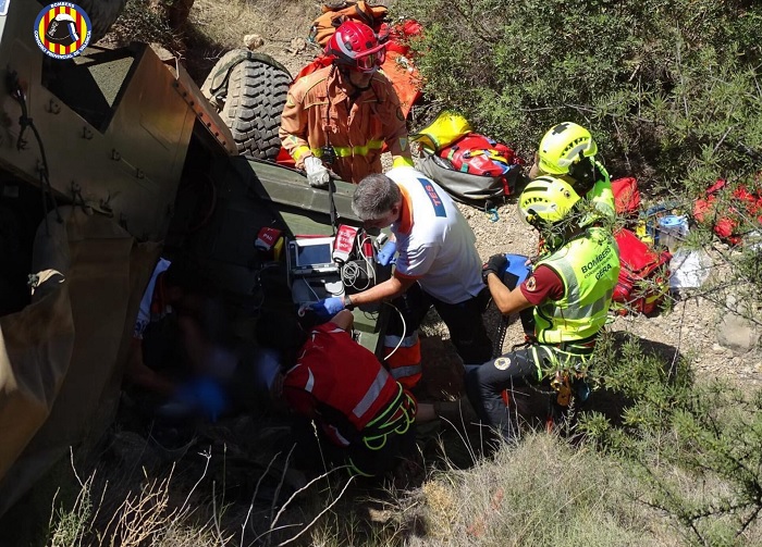 accidente lliria bomberos