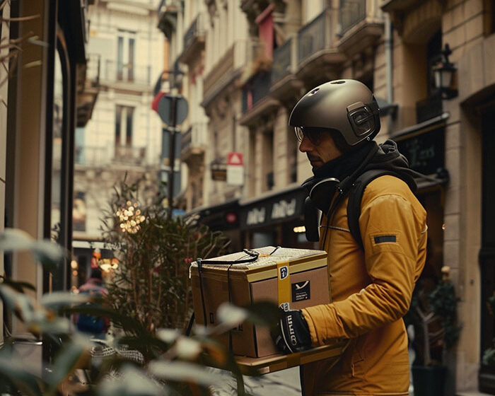 repartidor mensajería