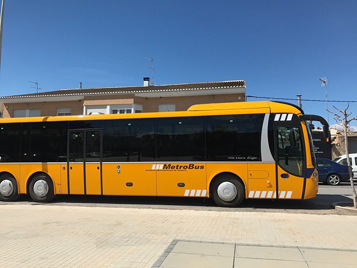 linia 145 autobus Camp de T&uacute;ria